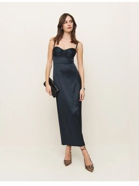 Reformation | Dresses | Reformation Tace Linen Midi Dress Size 8 | Poshmark